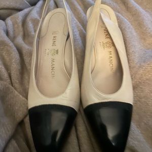 SOLD Rene Mancini of Paris, made in Italy, sling back classic.